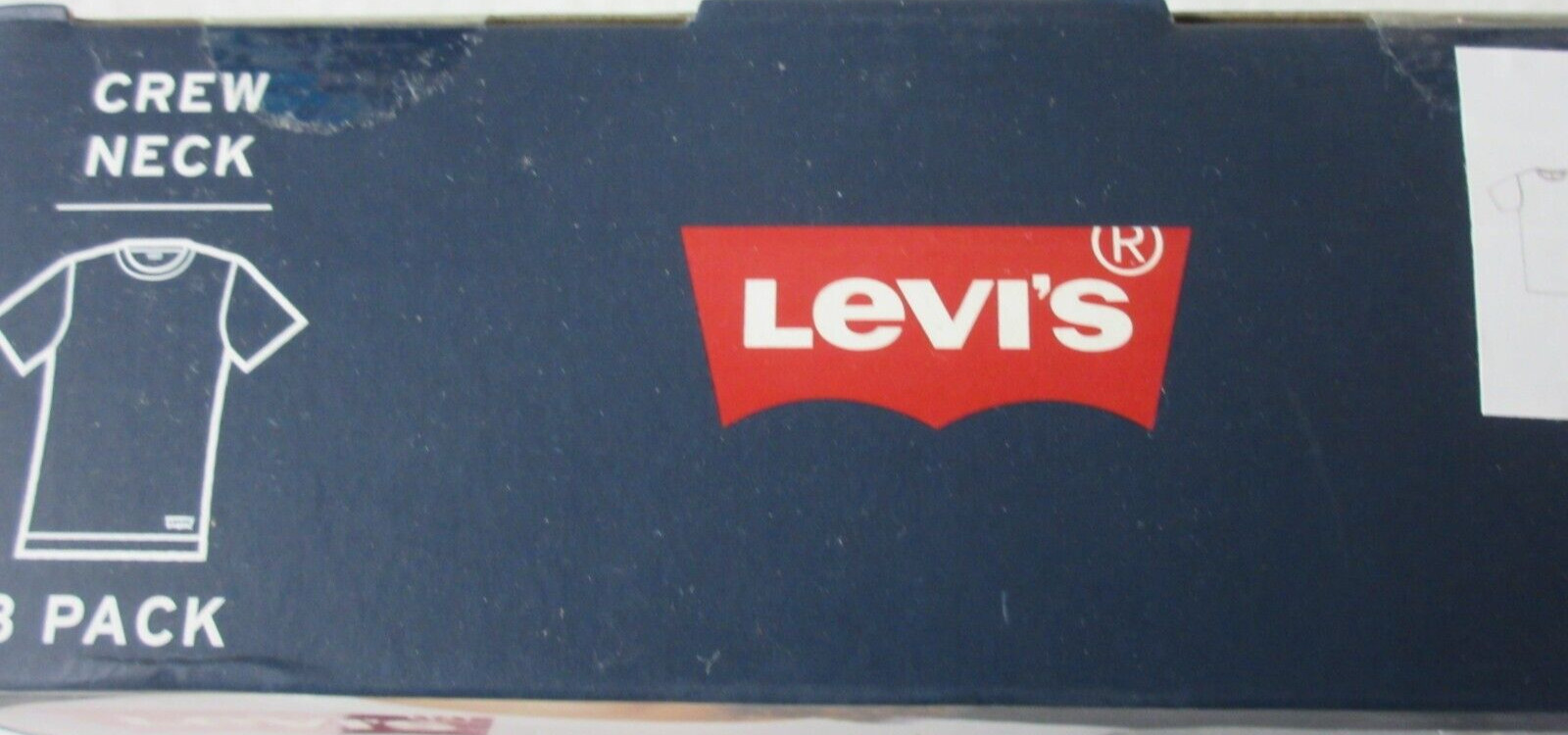 Levi's Men's Crewneck Premium Cotton 3 Pack Tee shirts White NIB Ships Free gallery