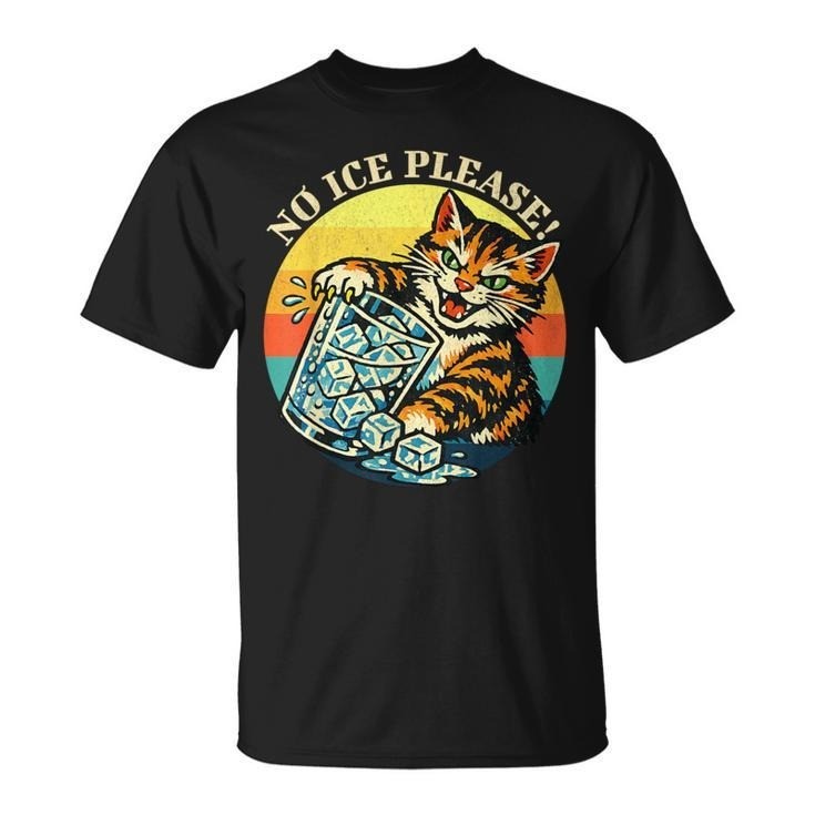 Abolish Ice Cat Anti-Ice Retro Black Short Sleeve Unisex All Size S-234XL gallery
