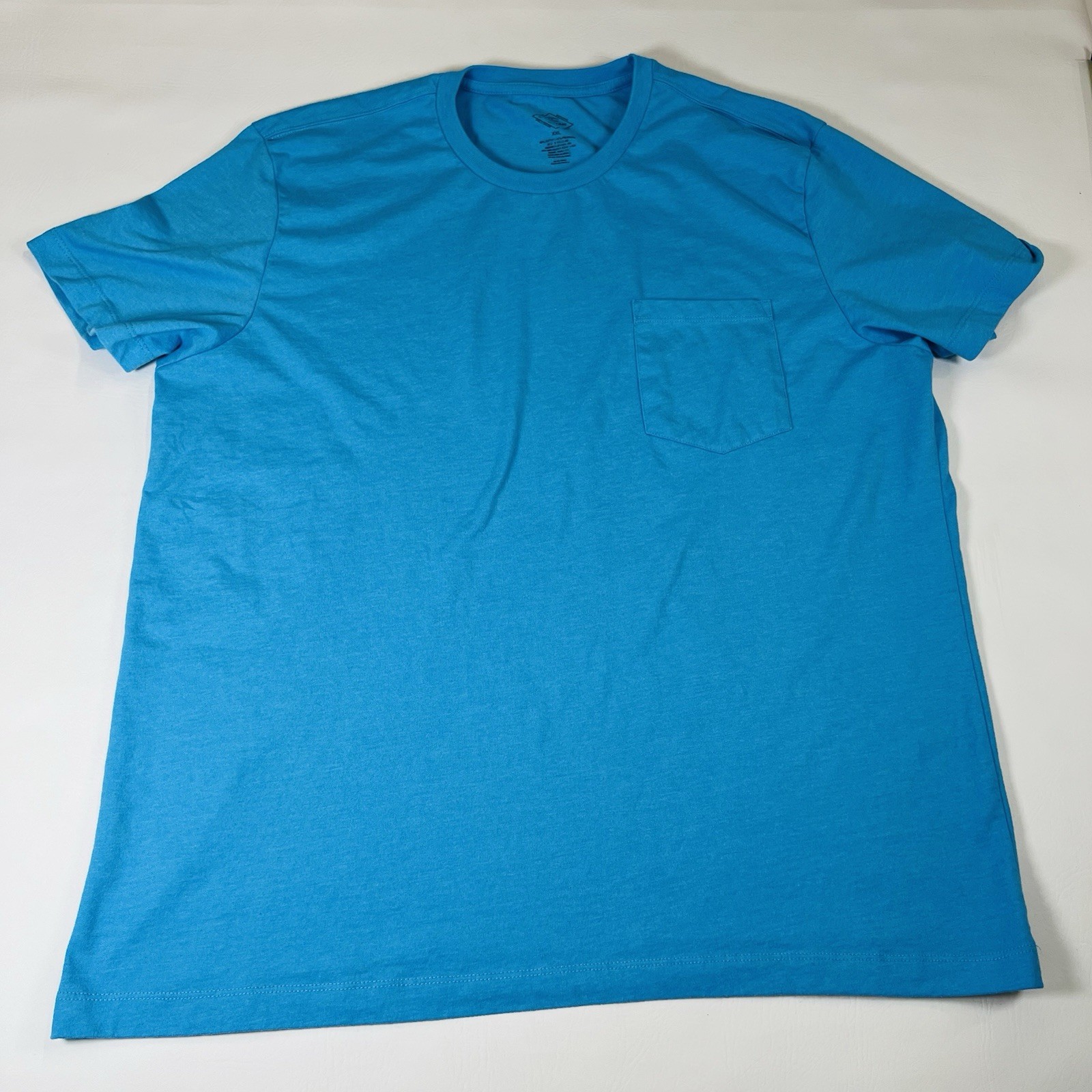 St Johns Bay Mens XXL T Shirt Blue Short Sleeve Crew Neck Pocket Stretch gallery