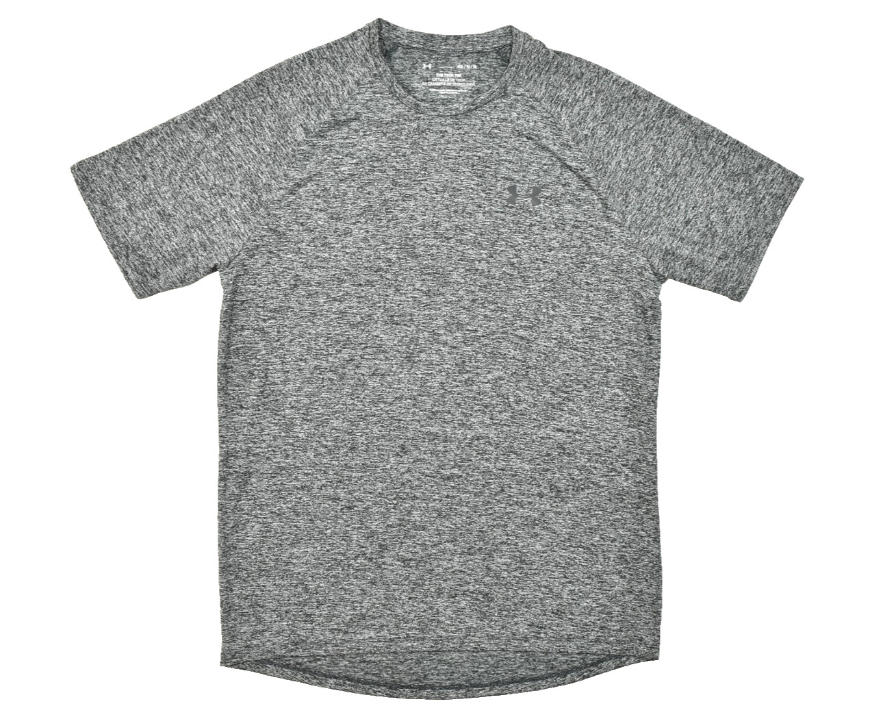 Under Armour Men’s Size M Gray Heather Tech Tee Short Sleeve Raglan Athletic Shi