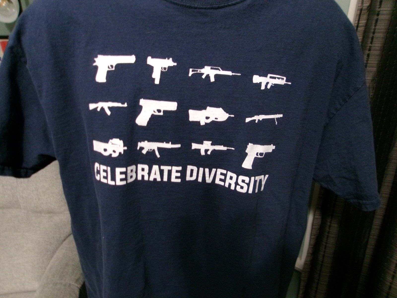 Celebrate Diversity T-Shirt 2nd Amendment Guns Rights Funny XL Mens Tee Shirt gallery