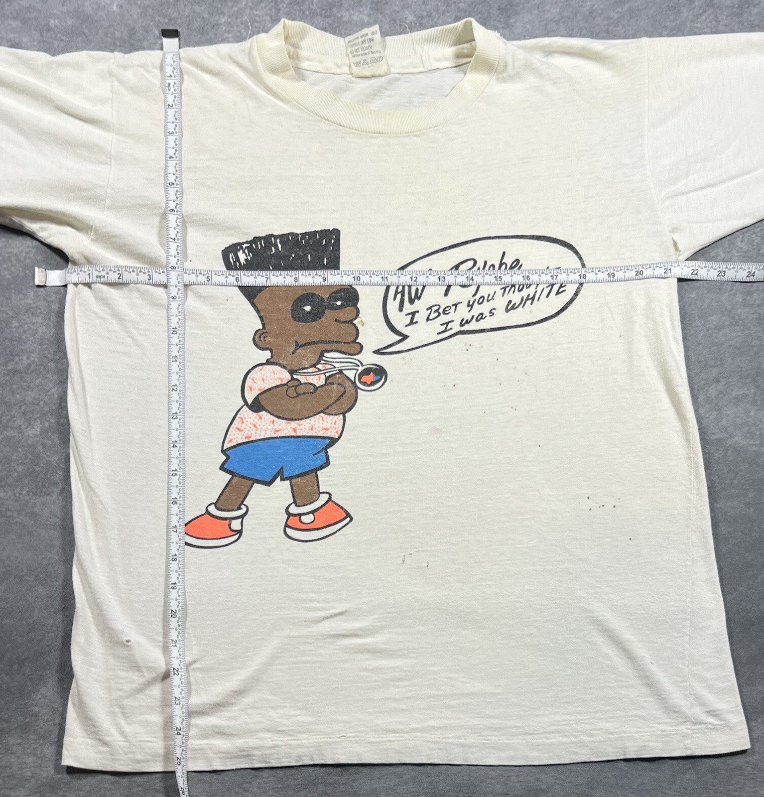 Vintage 90s Black Bart Simpson Shirt Size L You Thought I Was White gallery