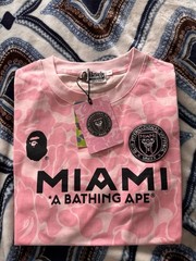 A Bathing Ape BAPE x Inter Miami Pink Camo Crew Neck T-Shirt Men’s S