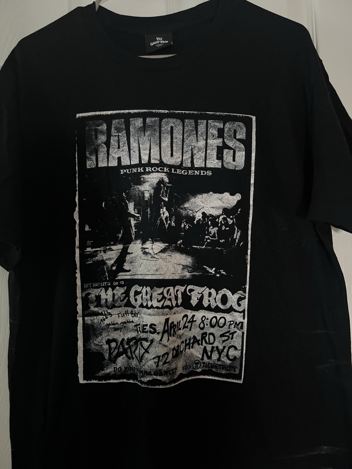 Ramones Punk Rock Graphic Tshirt Great Frog London NYC Men’s Large Rare!