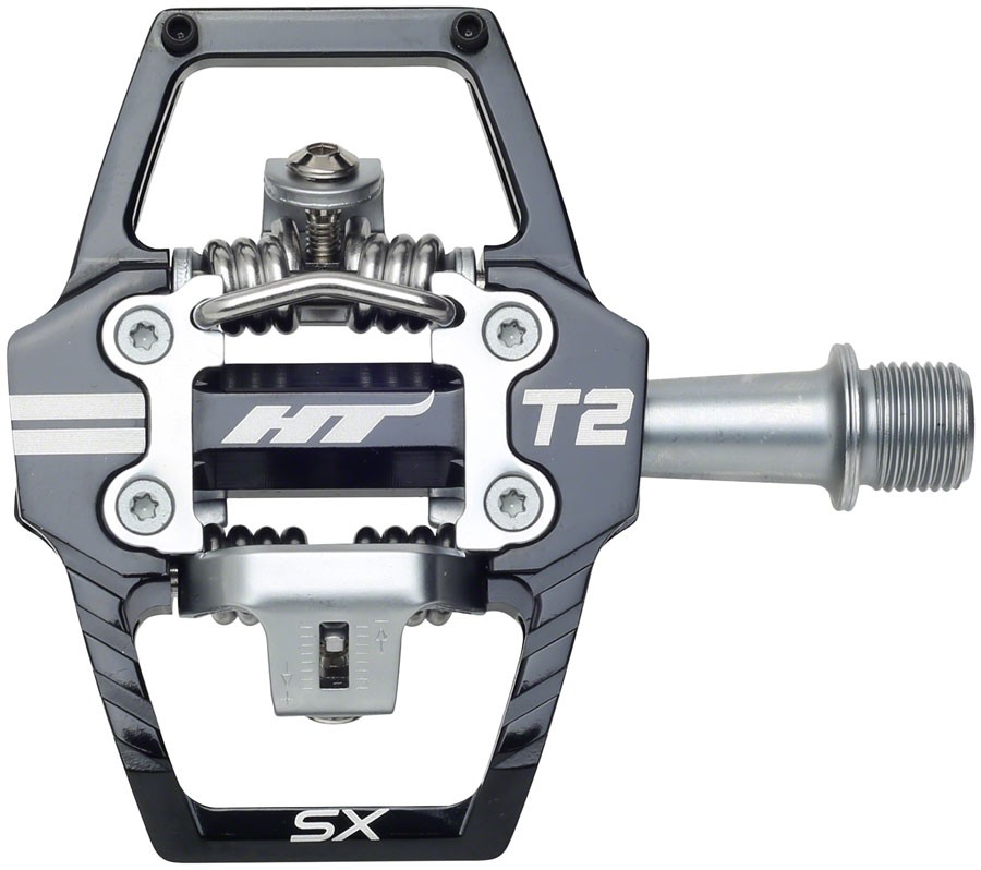 T2-SX Pedals – HT Components T2-SX Pedals – Dual Sided Clipless with Platform,