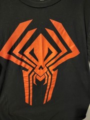 Marvel Ultimate Spider-man Black With Red Logo Graphic T Shirt Adult Large