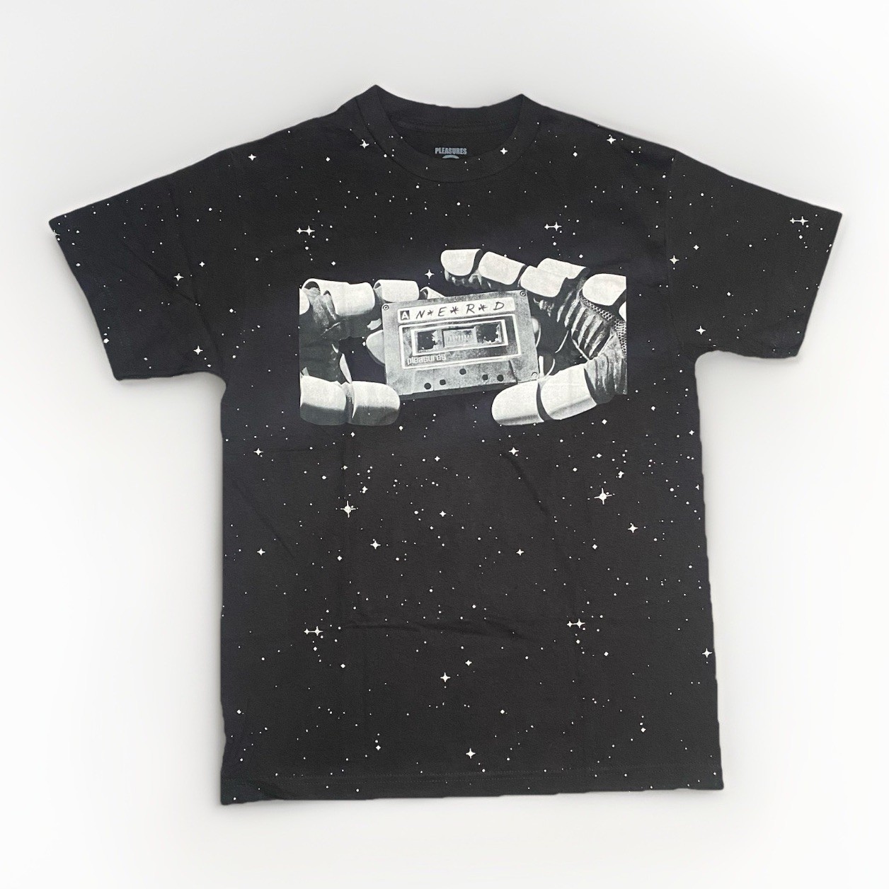 N.E.R.D. x Pleasures Space T-Shirt Double Sided AOP Graphic Men’s Medium Rare