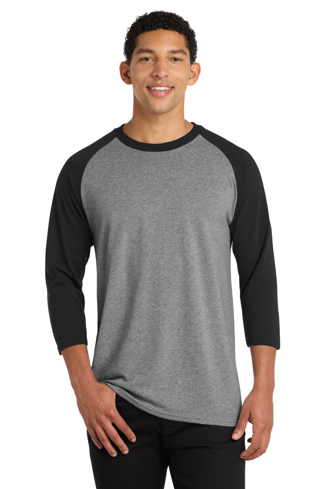 Port & Co Core Blend 3/4-Sleeve Raglan Tee PC55RS