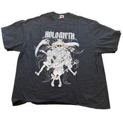 Hololive English HoloMyth VTuber Graphic T-Shirt Black XXL OMO COVER Corp |G1