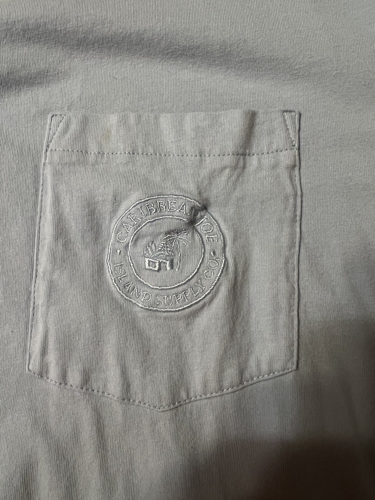 Carribean Joe Men’s Xxl Light Blue Pocket Tee With Crew Neck gallery