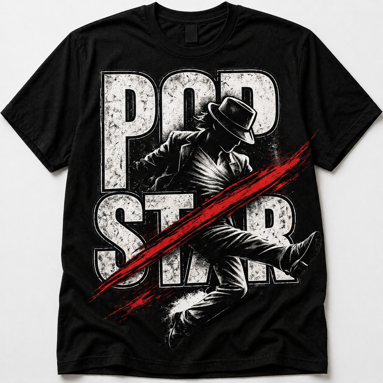 Pop Star Graphic T Shirt Men Graphic Tee Black Streetwear Urban Fashion gallery