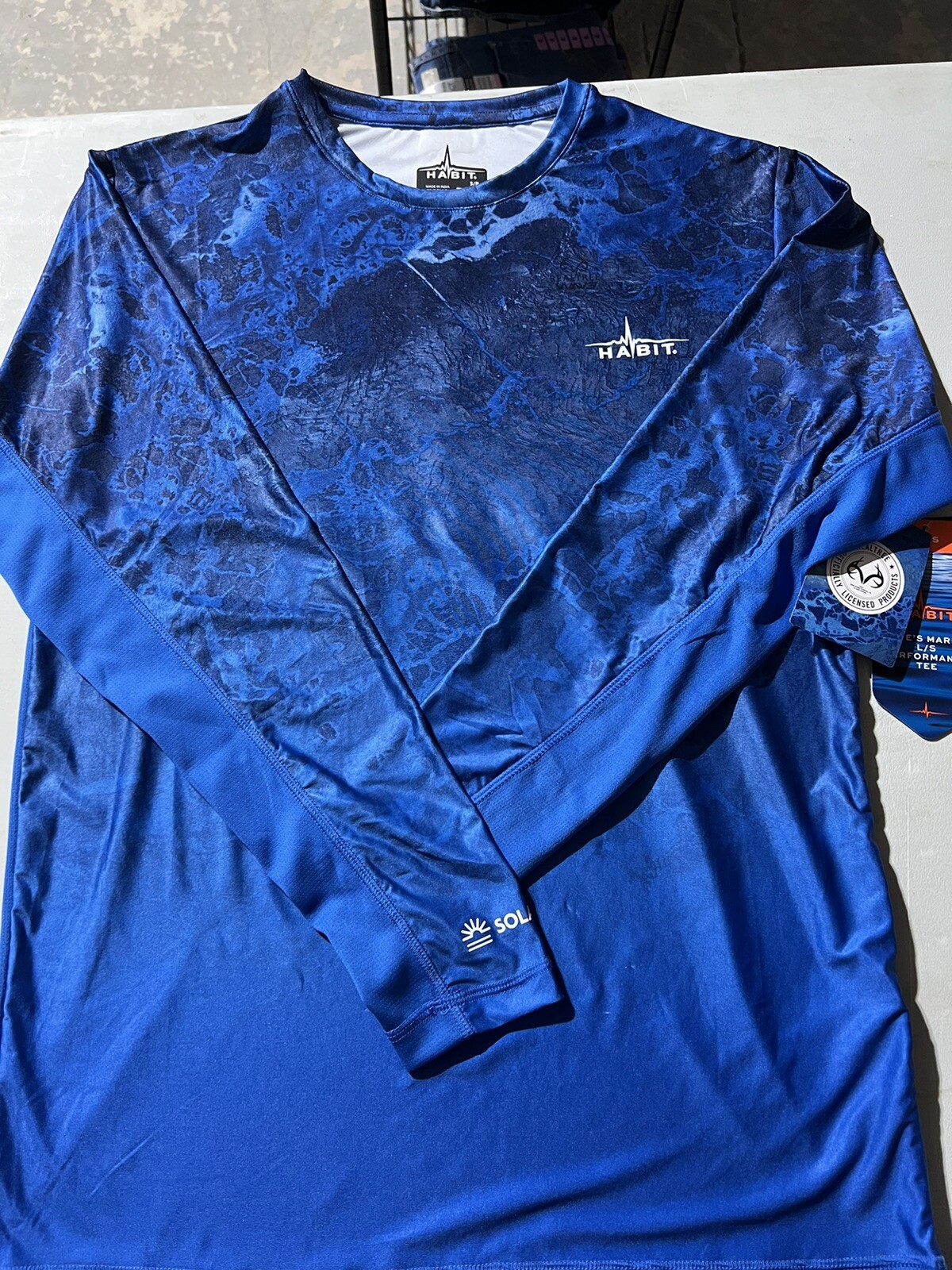 Habit Mens Performance Tee Shirt UPF 40+ Size Small Realtree NEW gallery