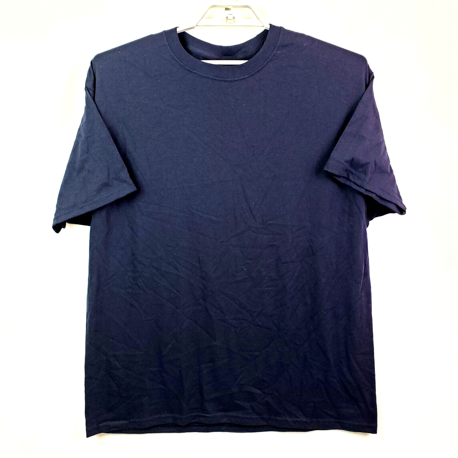 Hanes Mens Size XL Navy Blue Comfort Blend Eco Smart Short Sleeve Crew T Shirt gallery