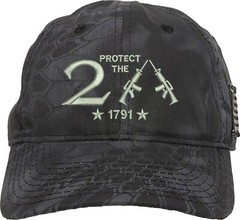 Protect The 2nd Amendment 1791 Guns Embroidered One Size Fits All Baseball Hats