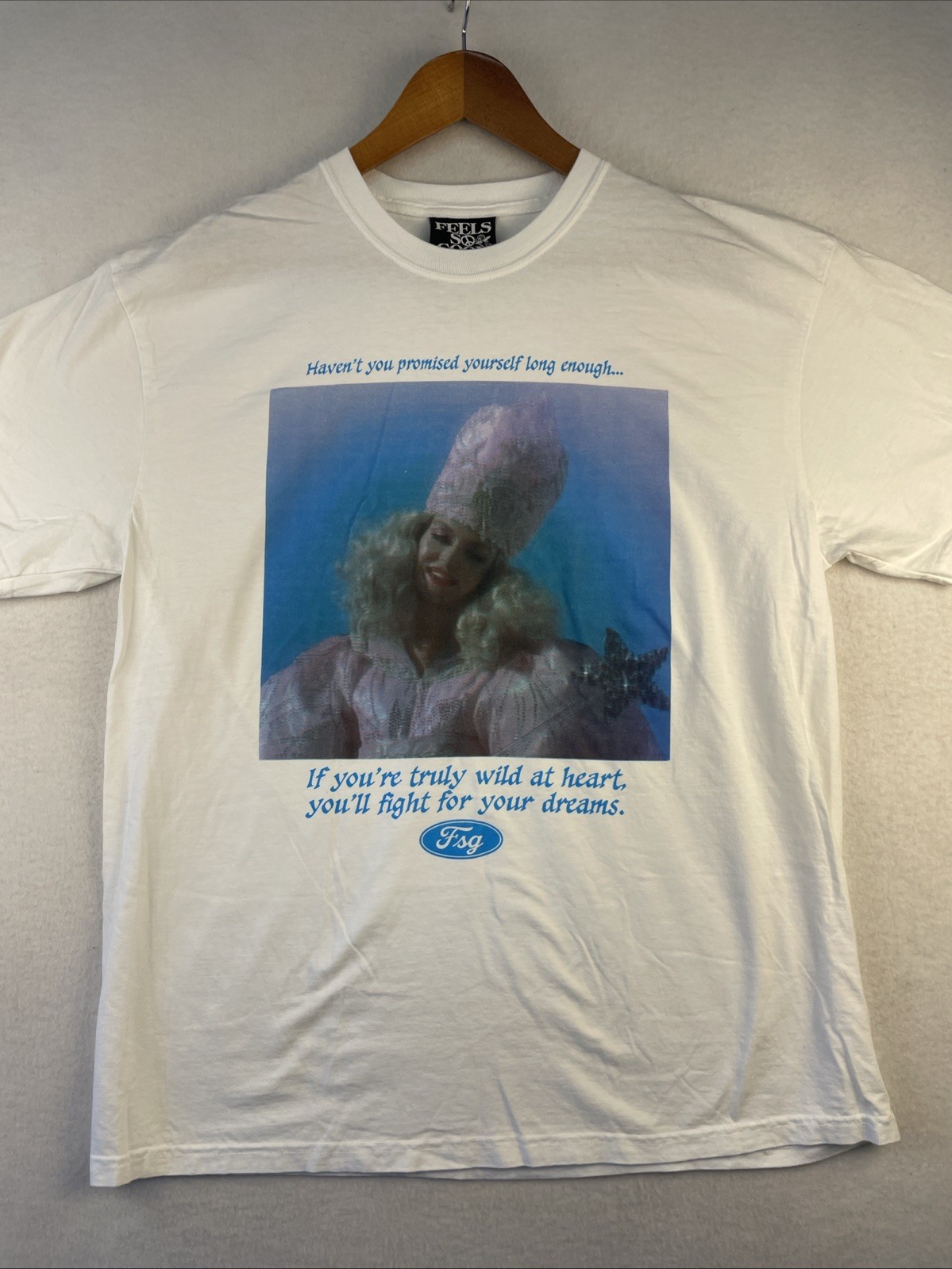 Feels So Good Shirt Men’s XL White “Glenda The Good Witch” New W/O Tags