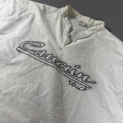 Vintage Cancun Mexico Top Single Stitch 80s Mens M Pullover White Crinkled