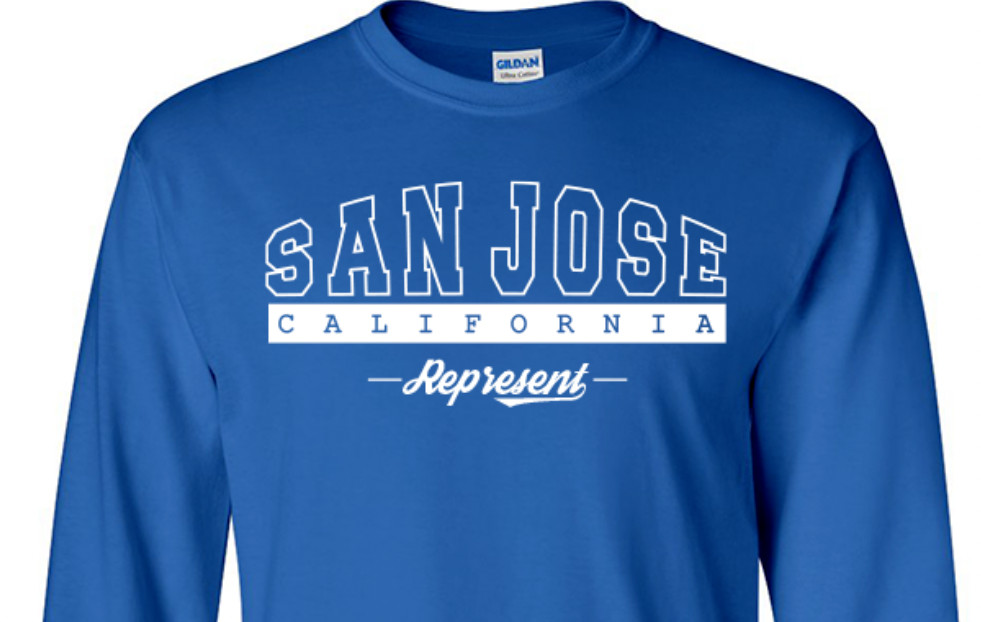 San Jose California State T-Shirt Long Sleeve Graphic Tees Unisex Apparel gallery