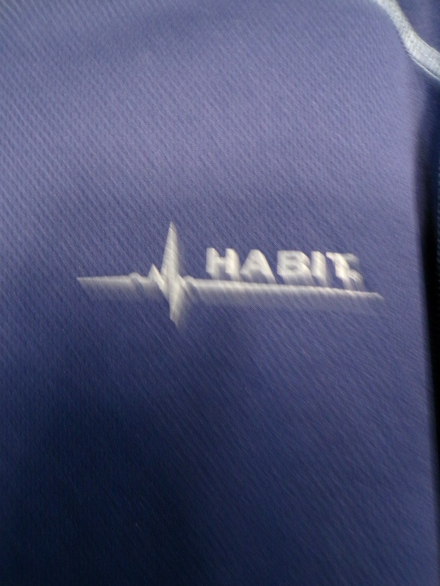 Habit Pacific Trek Men T-Shirt Large Long Sleeve Performance Crew Blue gallery