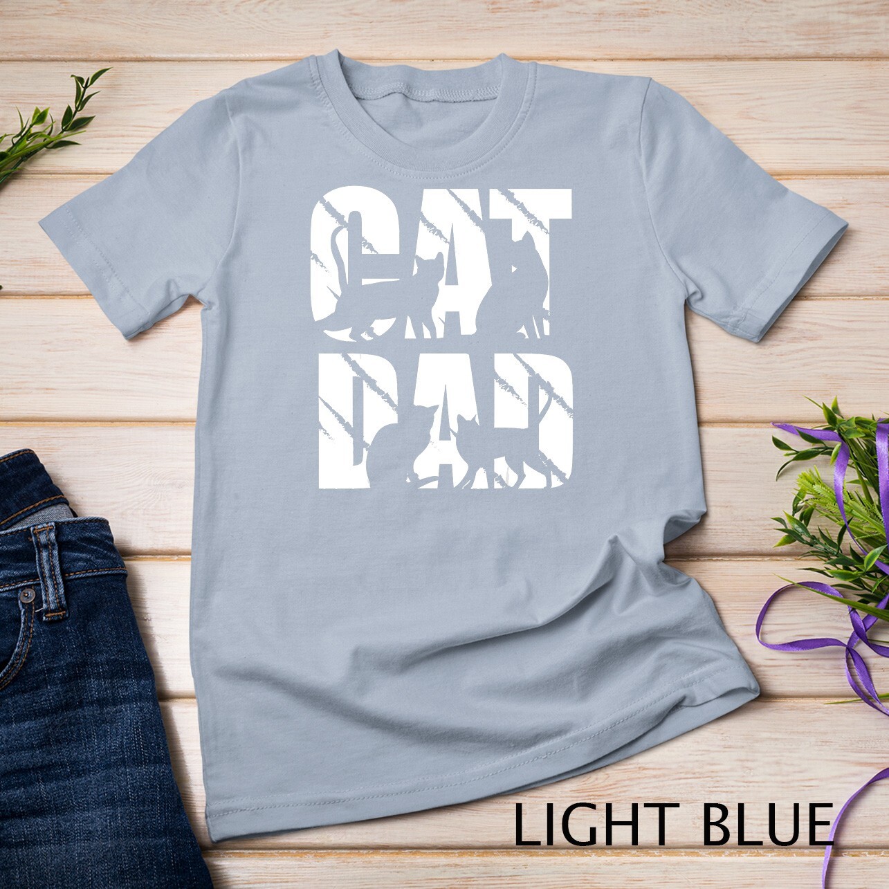 Mens Cat Dad design cat lover and cat dad T-Shirt Unisex T-shirt gallery