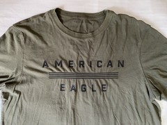 American Eagle Men’s Green Logo Graphic T-Shirt Size M Casual
