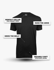 QUINCE Mens Crew Casual Basic 100% Cotton T-Shirt Tee Black White Navy 1-3 Pack