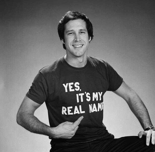 Yes, It's My Real Name T-Shirt, Chevy Chase, SNL, Christmas Vacation, 70s gallery