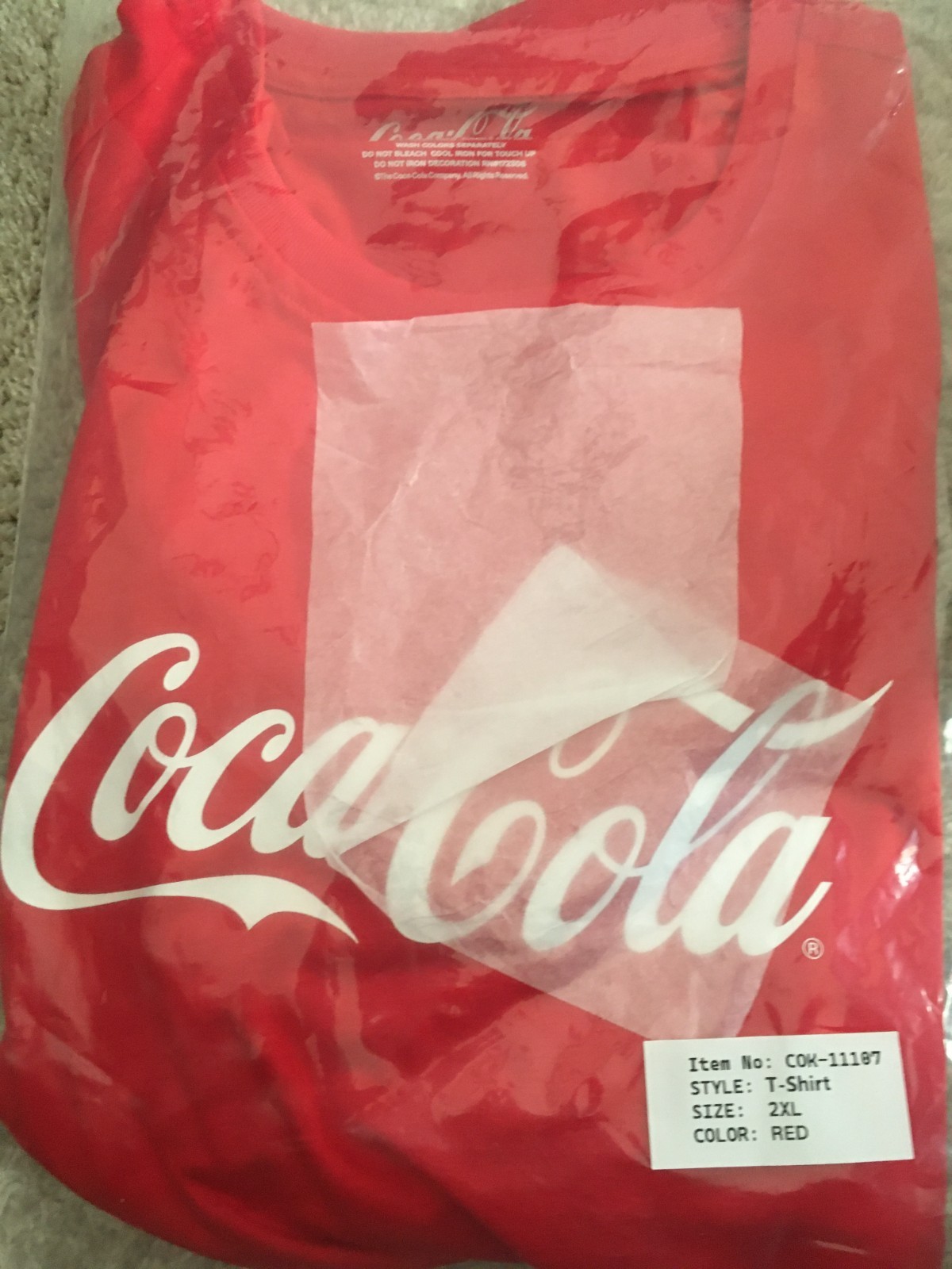 Coca-Cola World Cup Red T-shirt 2XL gallery