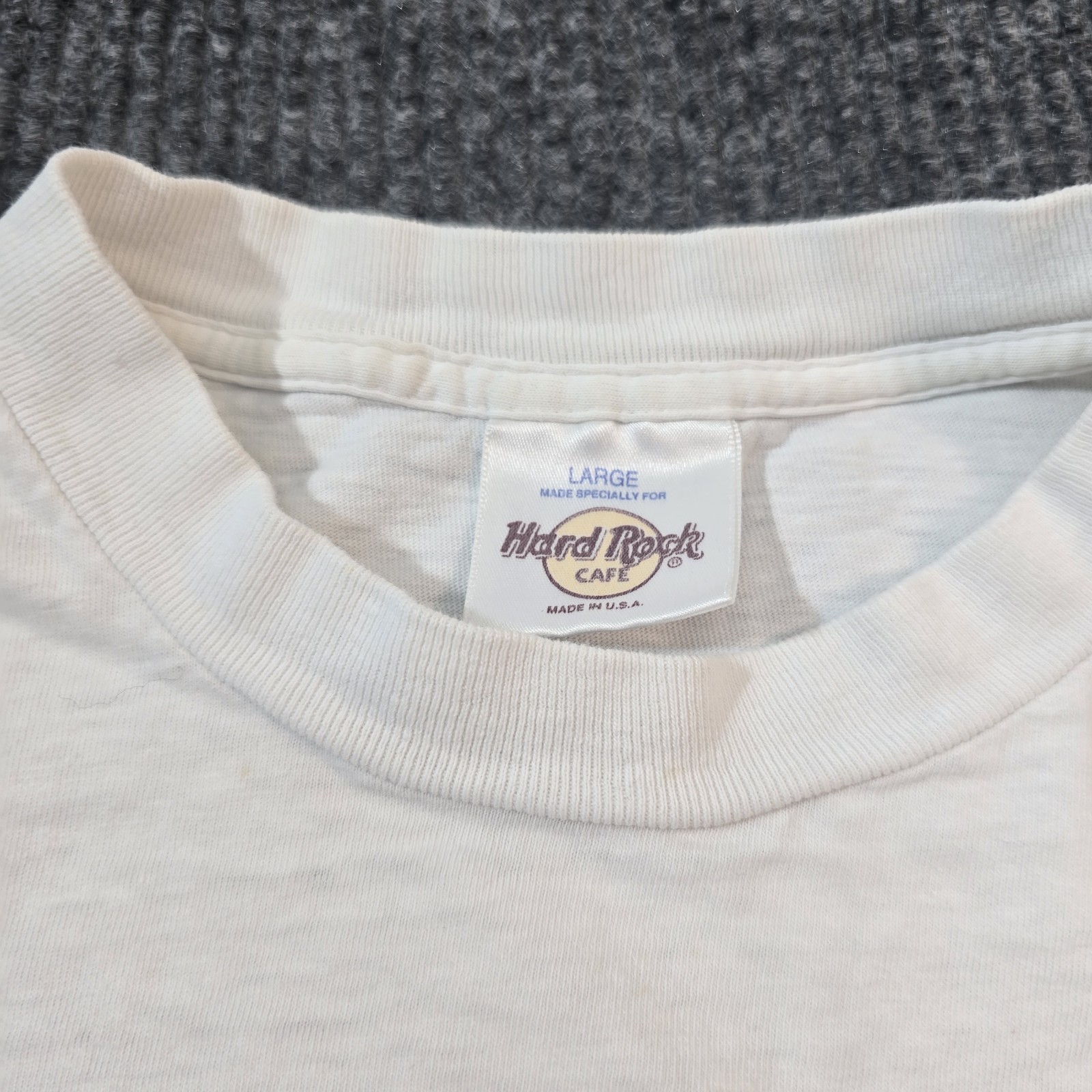 Hard Rock Cafe T Shirt Washington DC White Medium Vintage USA Single Stitch gallery
