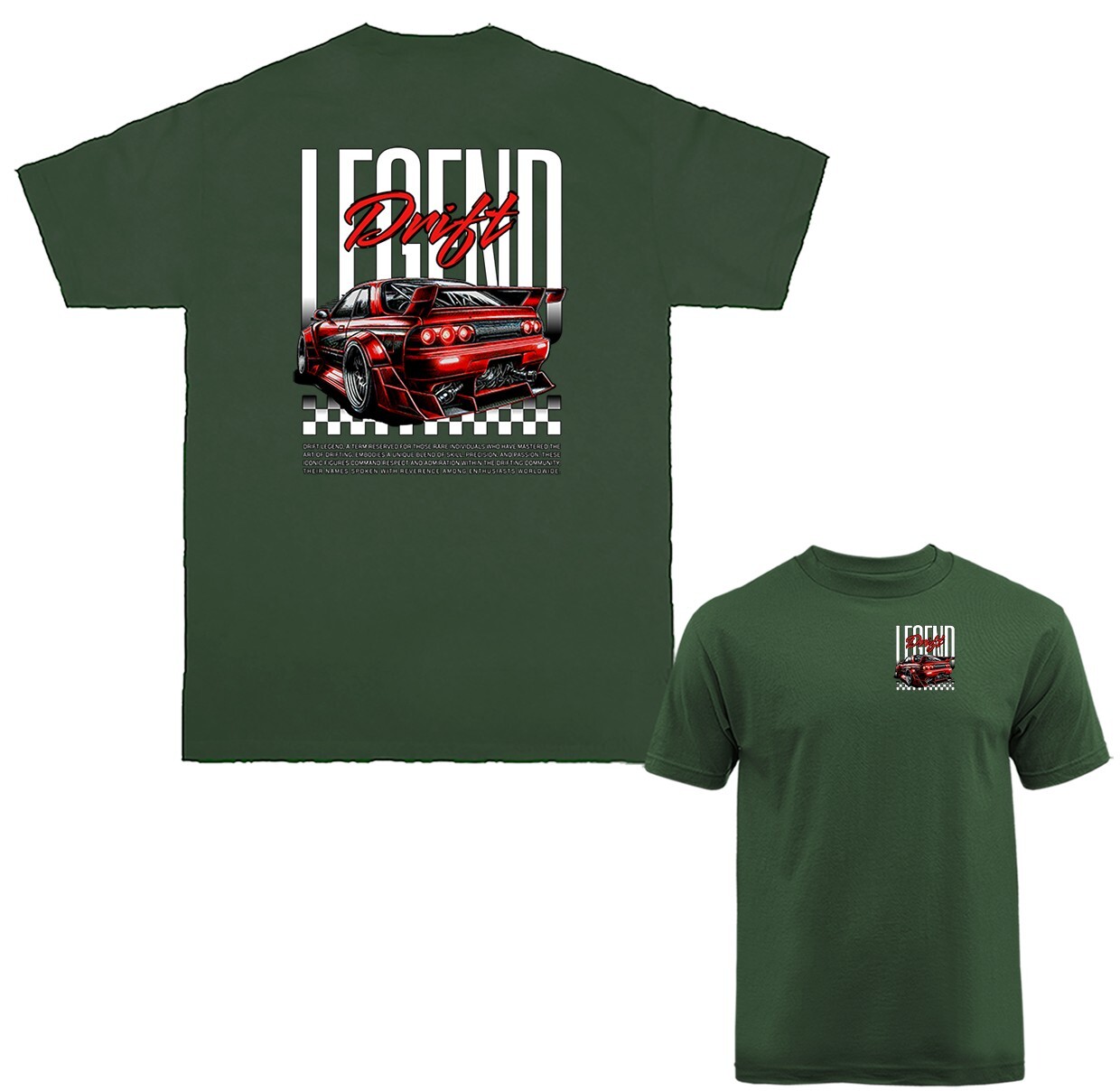 Legend Drift Urban Streetwear Imported Tuned Custom JDM Sports Car T-shirt gallery