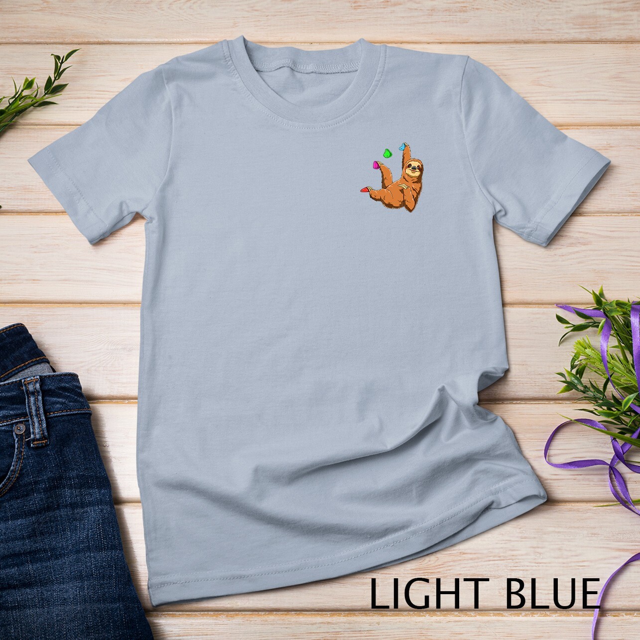 Chilled Sloth - Bouldering and Rock Climbing Gift T-Shirt Unisex T-shirt gallery
