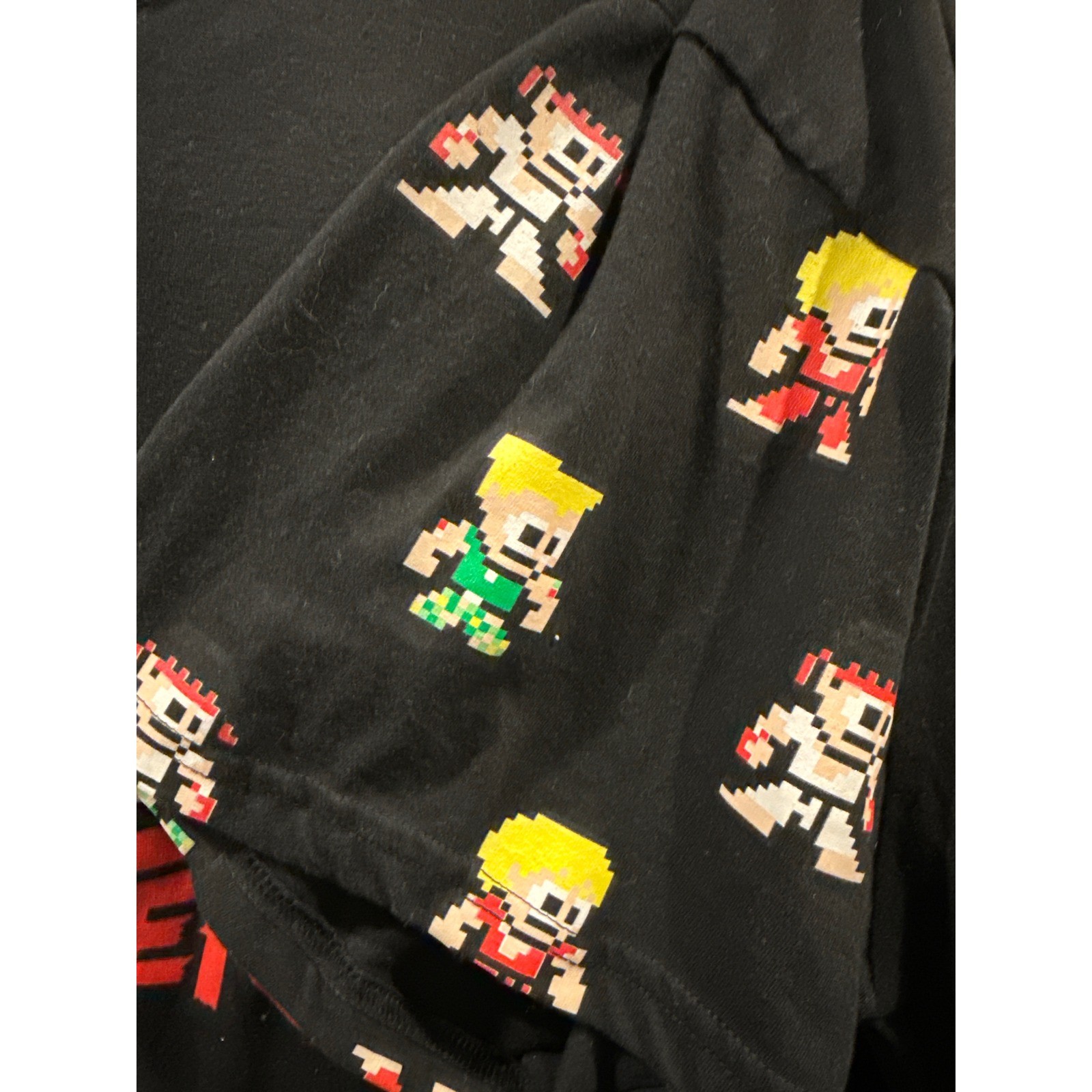 Capcom Street Fighter Mens 3XL Black T-Shirt 8-Bit Pixel Graphic Anime Ken Ryu gallery