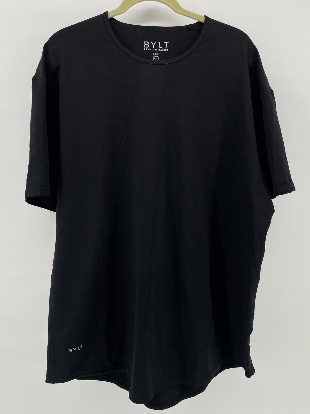 BYLT Premium Basics LUX Mens 2XL Black Stretch Crew Neck T-Shirt Tee Casual gallery