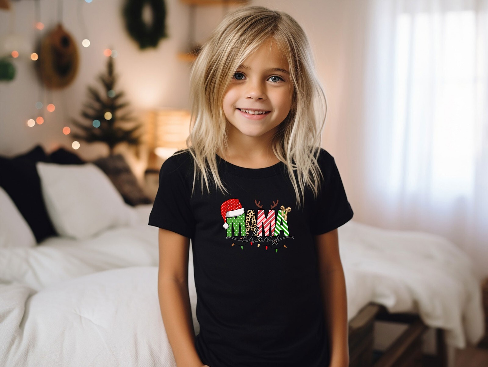 Mama Claus Shirt, Christmas Gift For Mom, New Year Family Tshirt, Christmas Tee gallery
