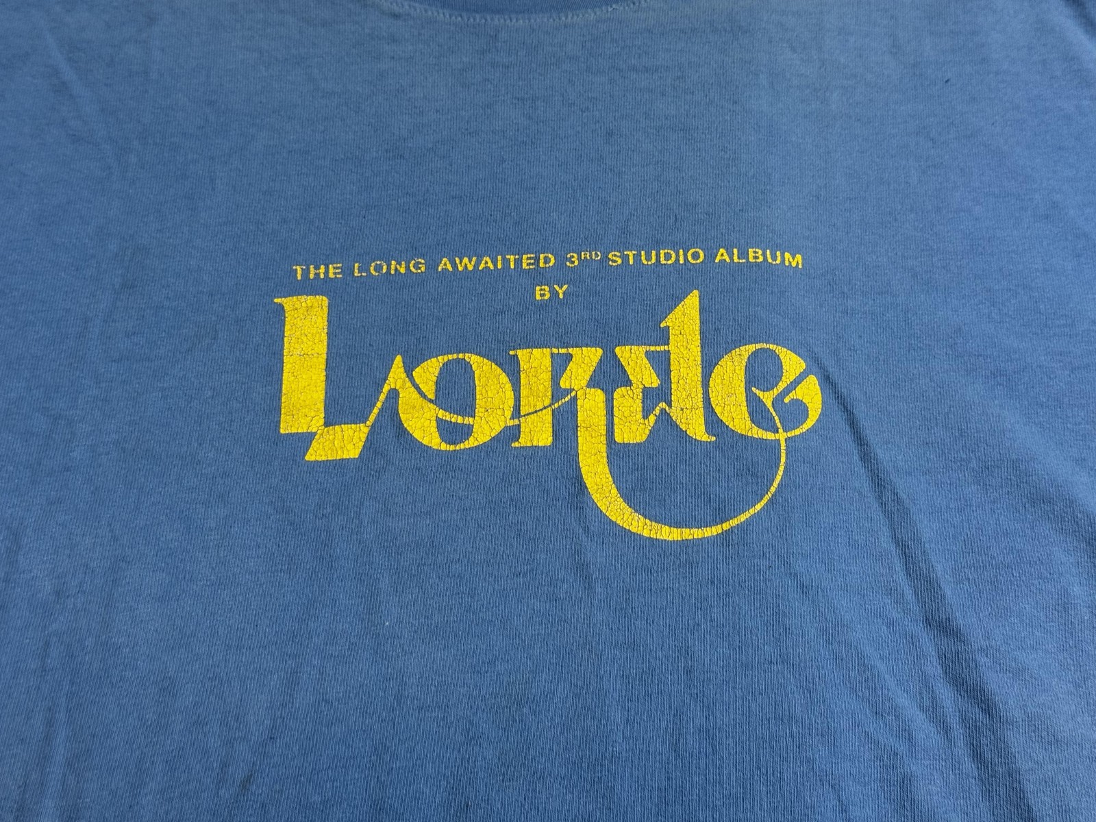 Lorde Shirt Adult Large Blue Solar Power Album Tracklist Graphic Band Tee Tour gallery