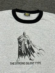 Y2K Warner Bros “Batman – The Strong Silent Type” Unisex Gray T-Shirt Size 2XL