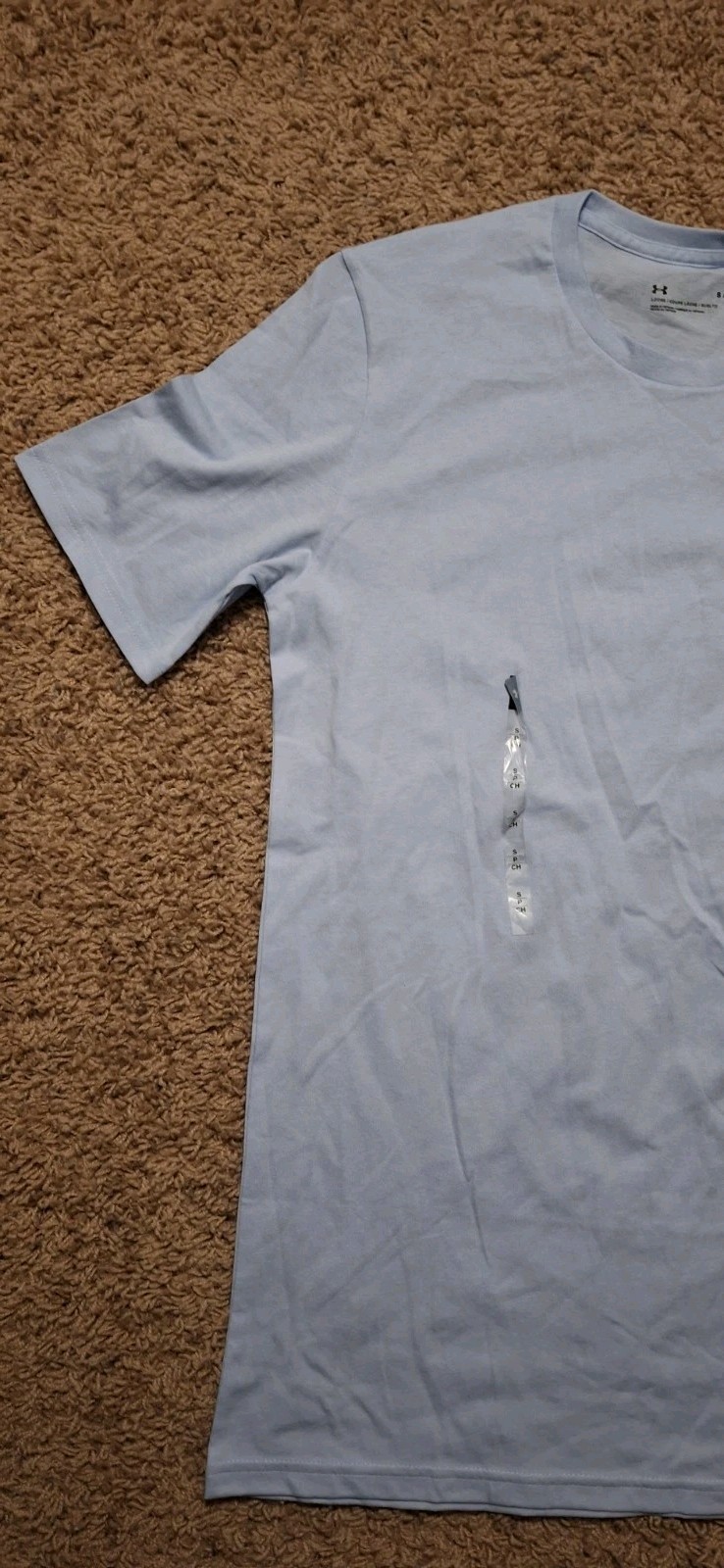 Under Armour LIGHT BLUE Mens Size Small UA Loose Short Sleeve T-Shirt NWT gallery