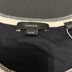 VINCE Chevron Striped Long Sleeve Crew Neck Shirt NWT Men’s Sz XL $145