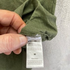 Eddie Bauer Men’s Lounge T-Shirt Medium Green Short Sleeve Crewneck Casual Tee