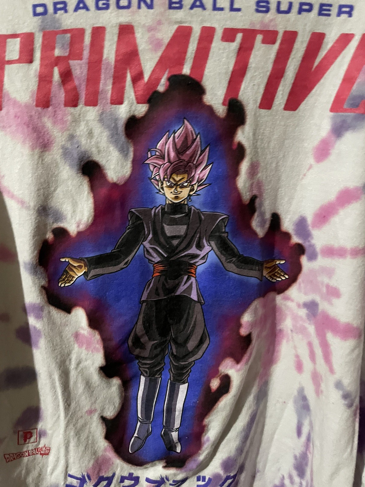 Primitive x Dragon Ball Super Goku Black Rose Long Sleeve Shirt White Size XXL gallery