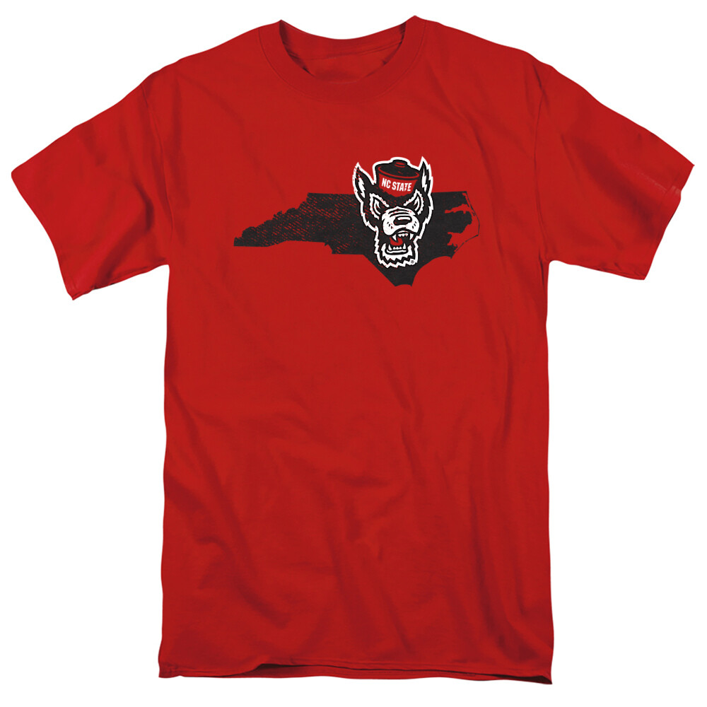 NC State Adult T-Shirt Wolfpack Official State, Red S-5XL gallery