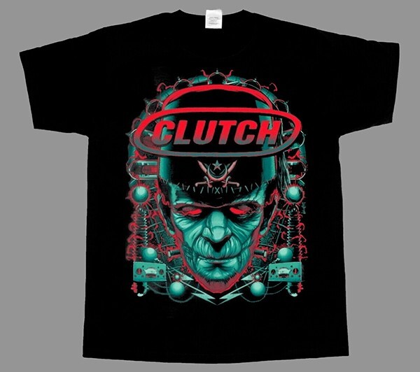 Clutch Band ‘Frankenstein’ New Black T-Shirt
