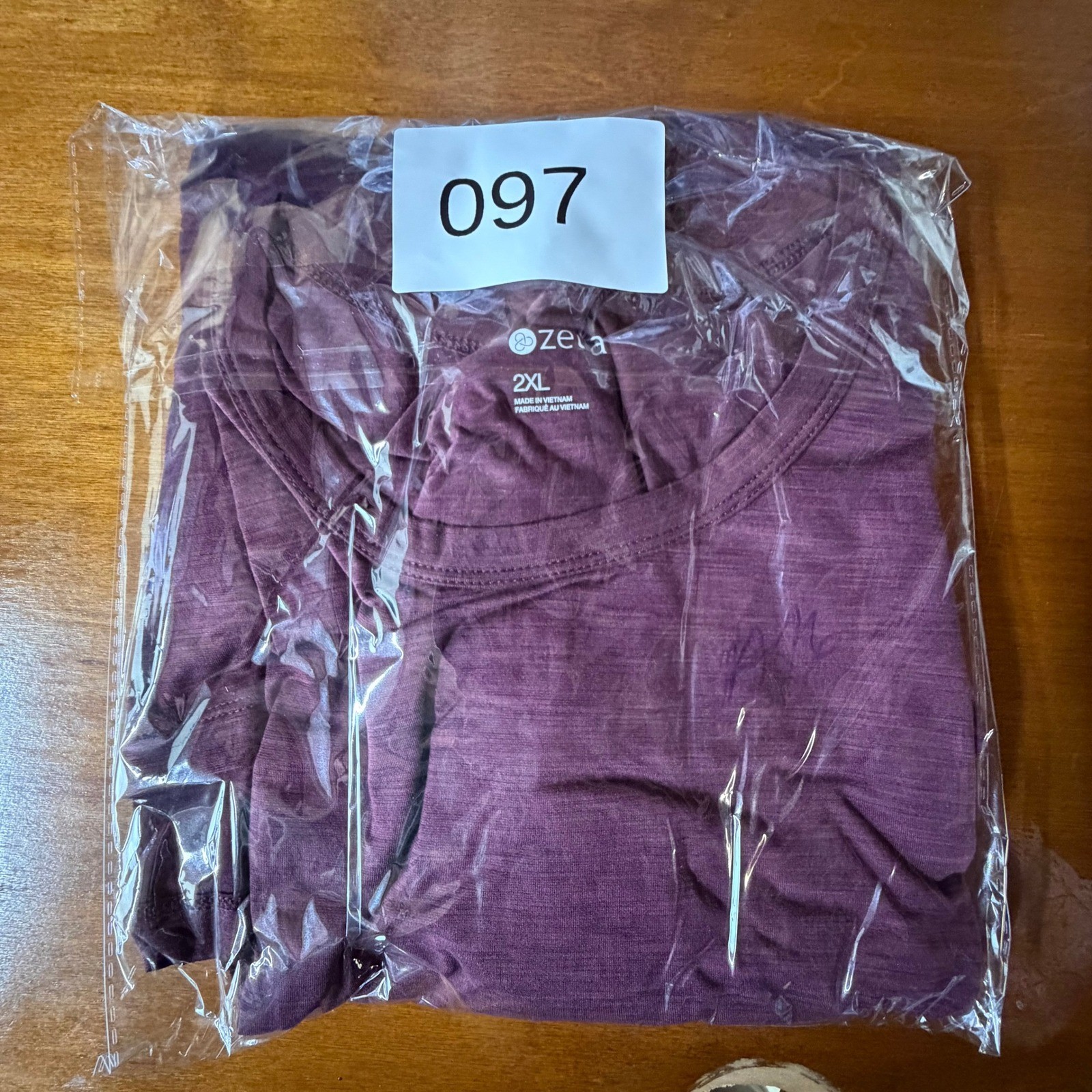 Zella Performance Tee Mens 2XL Burgundy Long Sleeve Recycled Stretch Shirt gallery