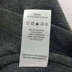 Level Ten Men’s Crew Neck Long Sleeve Tee T-Shirt Size Small Charcoal Gray Knit