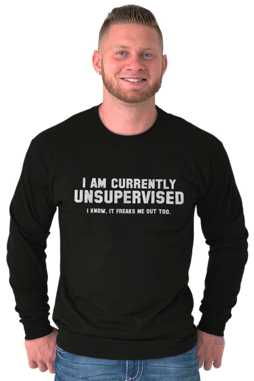 Currently Unsupervised Funny Adulting Drink Long Sleeve Tshirt Tee for Adults gallery