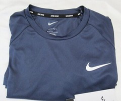 Nike Men’s Hydroguard Dri-FIT Stretch UPF 40+ Guard Swim Top Size M Navy NWT