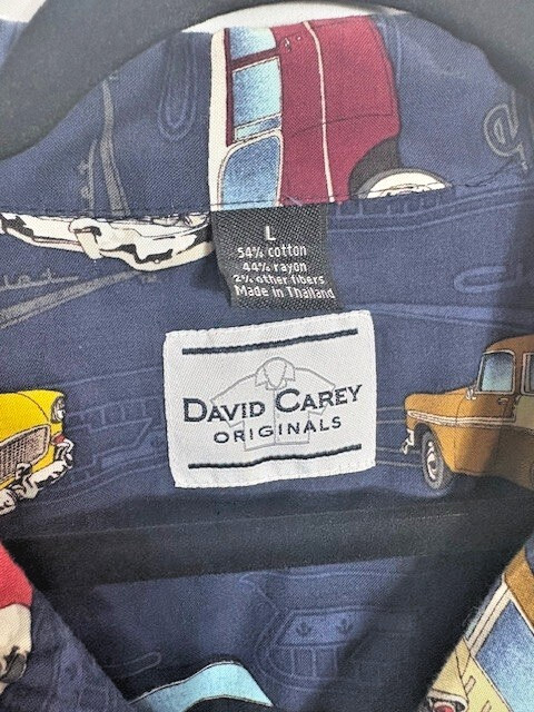 David Carey Original Mens Size Large classic car & truck Chevrolet shirt gallery
