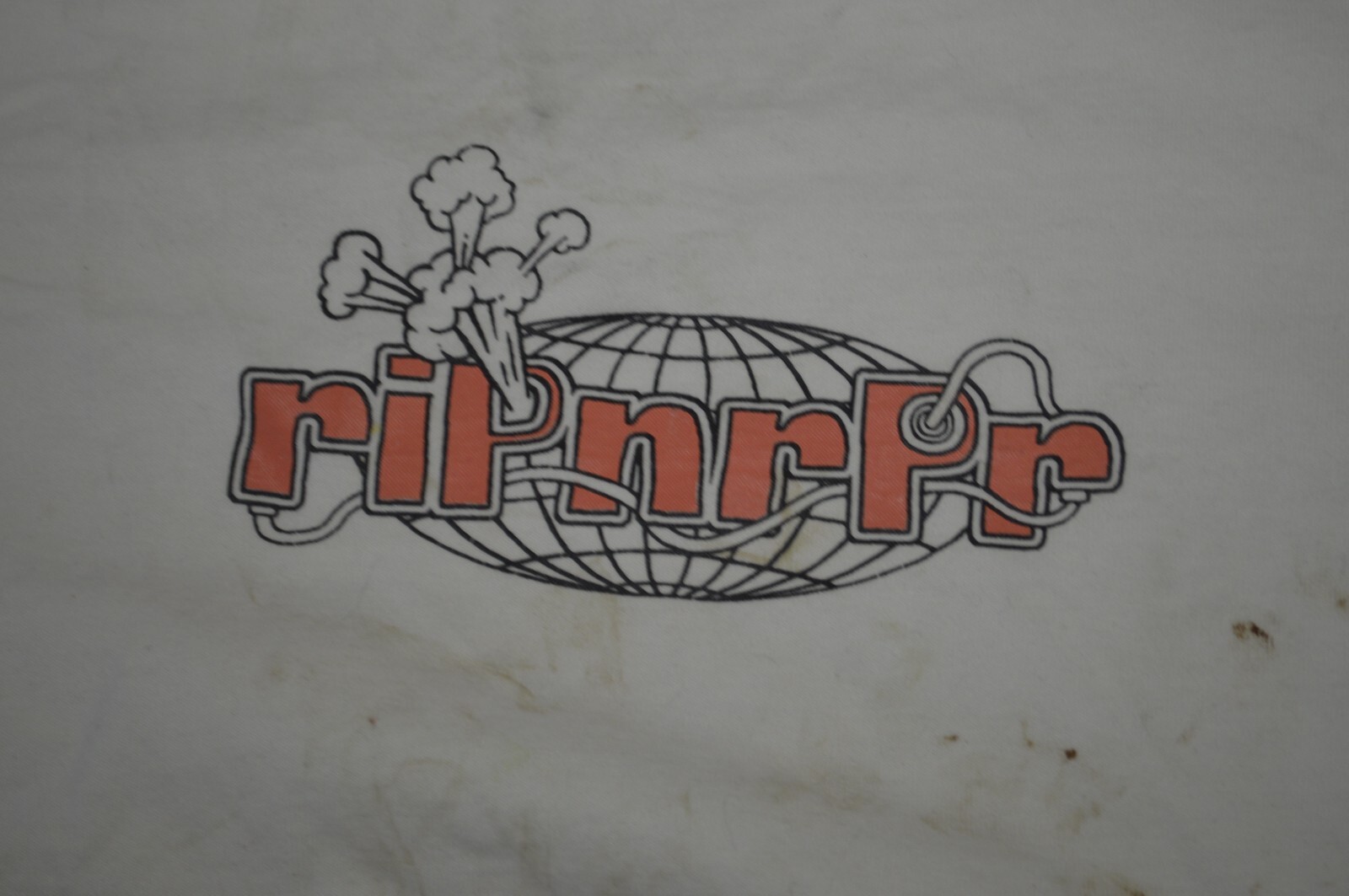 RIP Rapper Hip Hop Rap Tee White T Shirt Size S Made in USA DESTROYED gallery
