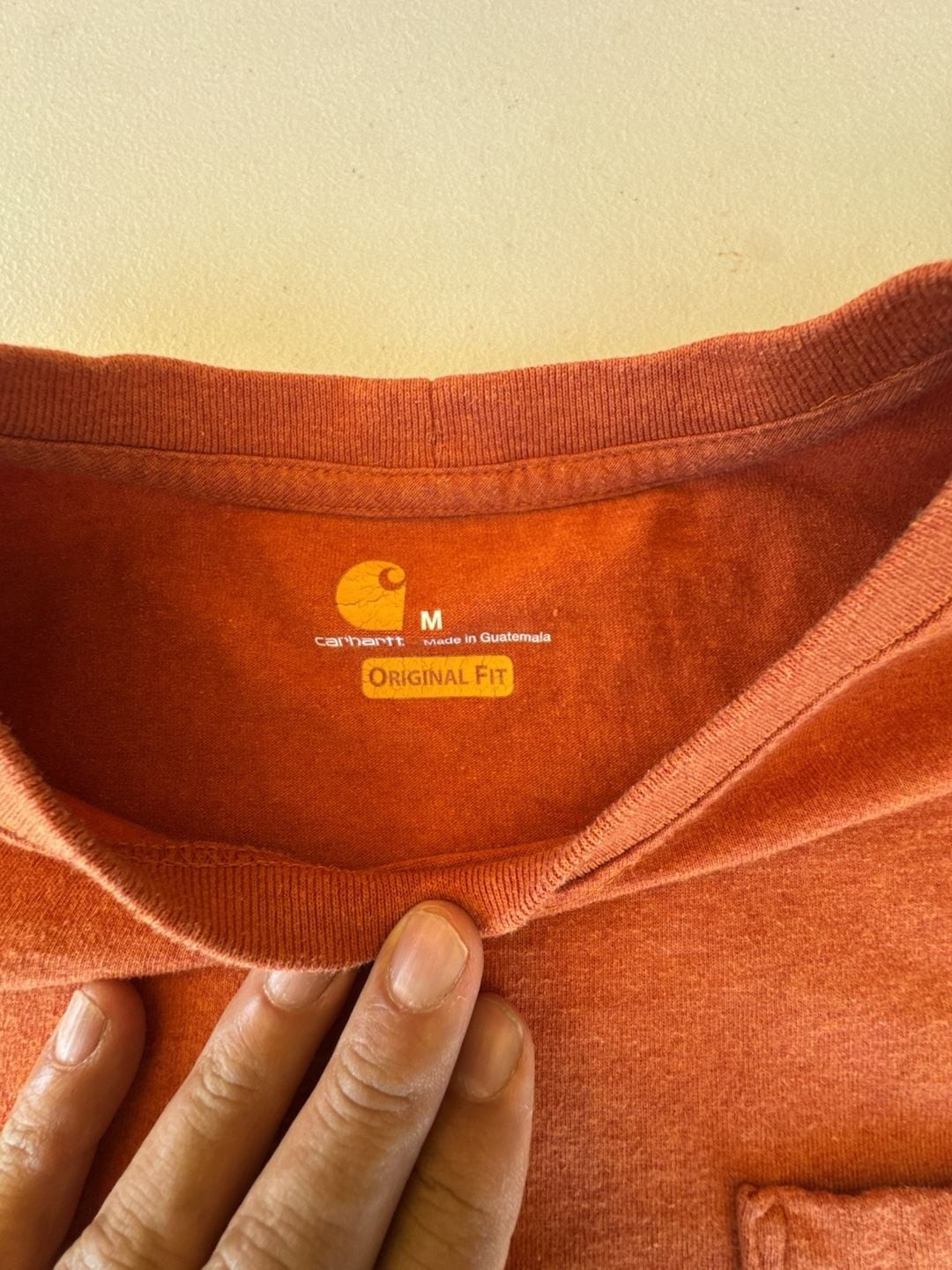 Carhartt Men's Loose Fit Heavyweight Short-Sleeve Pocket T-Shirt in Jasper Heath gallery