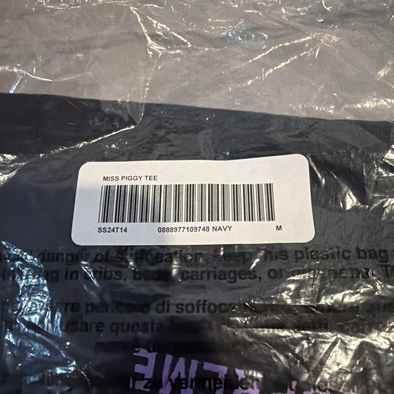 Supreme Miss Piggy Tee SS24T14 Navy gallery