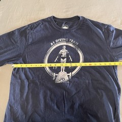 John Bartlett Consensus Men’s Navy Blue T-Shirt “A1 Diving Team 1963” Size Large